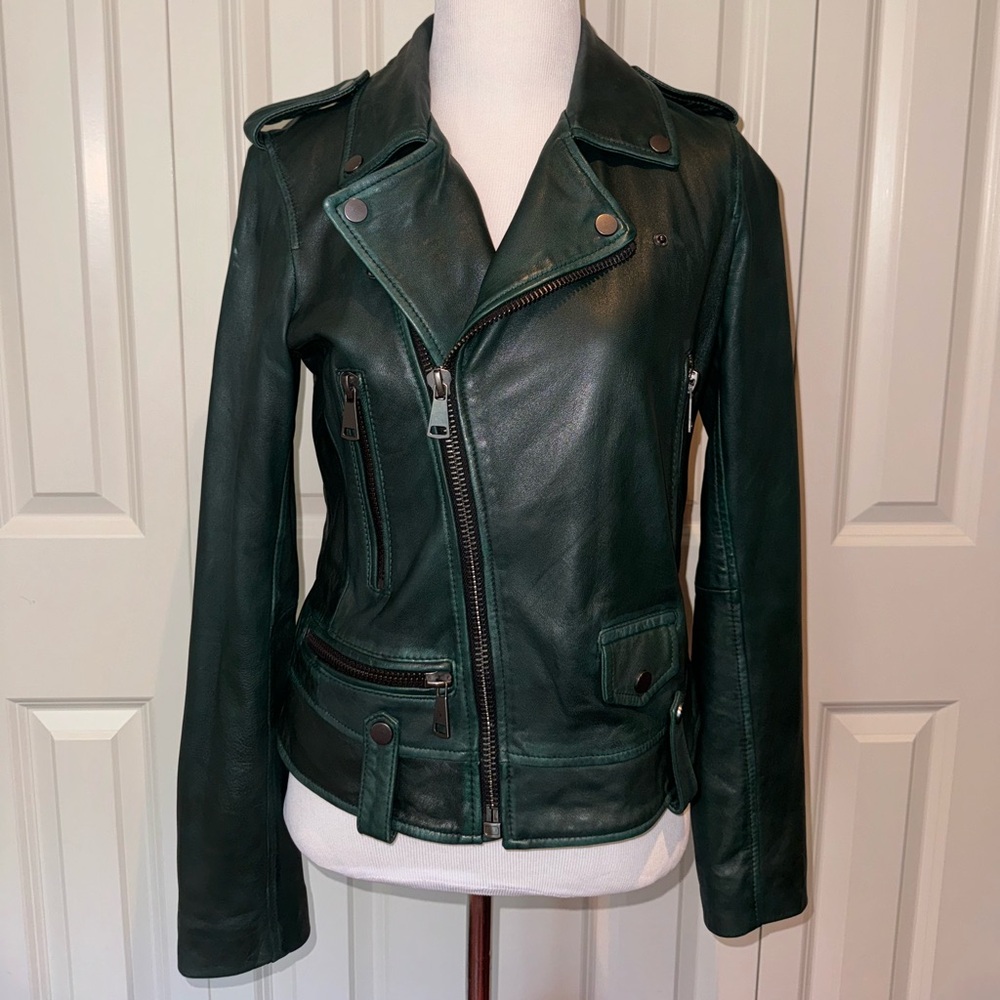 Bagatelle Green Leather Jacket
